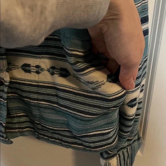 RARE Faherty Blue Striped Jacket - Picture 11 of 11